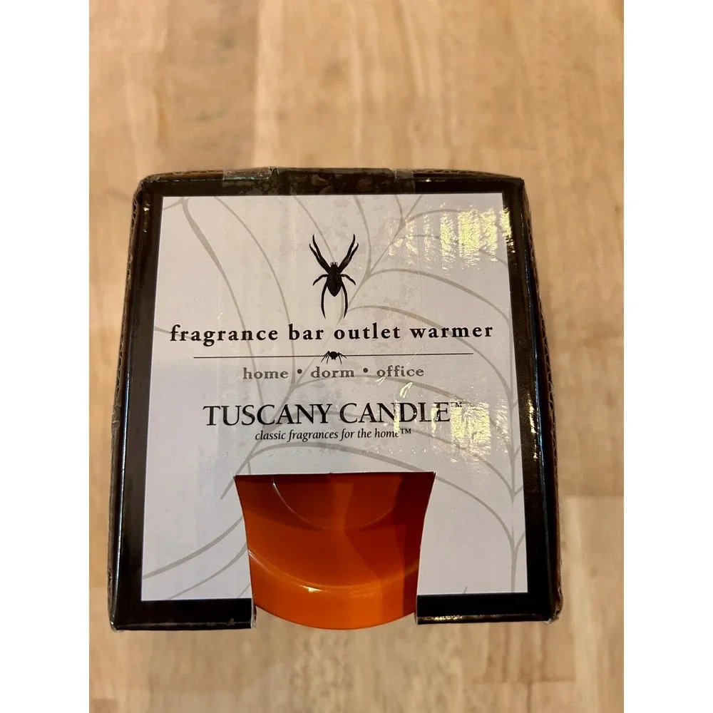 New Tuscany Candle Fragrance Warmer Jack-O-Lantern Halloween Home Office Dorm